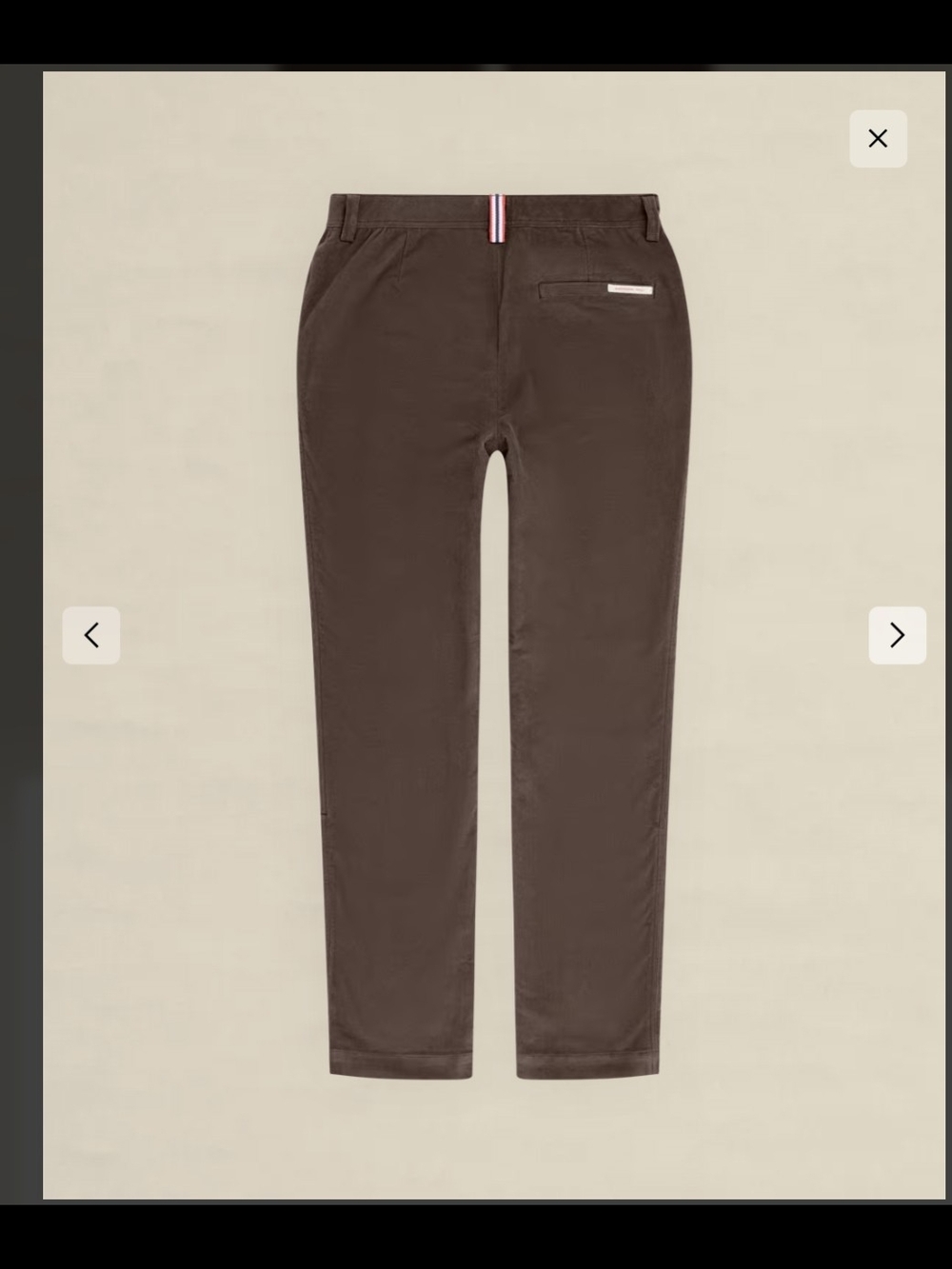 Amundsen Men's Brown Corduroy Slacks - 16 Wale - Picture 3 of 5